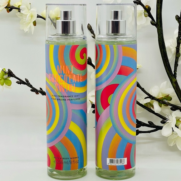 Bath and Body Works Mint Chocolate Swirl 8fl oz. Fine Fragrance 2-Pack - Picture 2 of 2